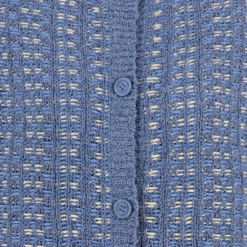 Dames Vest 25123 Les Copines BLAUW DESSIN