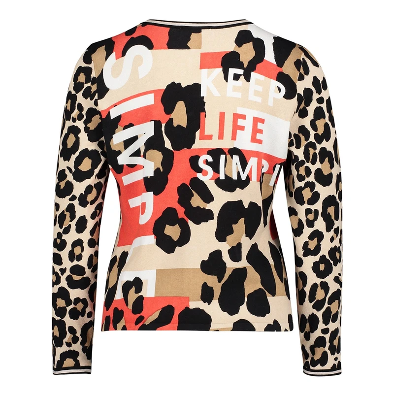 Dames Vest 51728103 Betty-So Cosy ROOD DESSIN