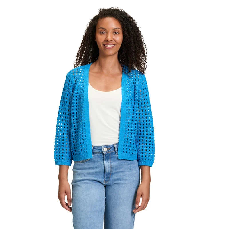 Dames Vest 51788125 Betty-So Cosy MIDDEN BLAUW