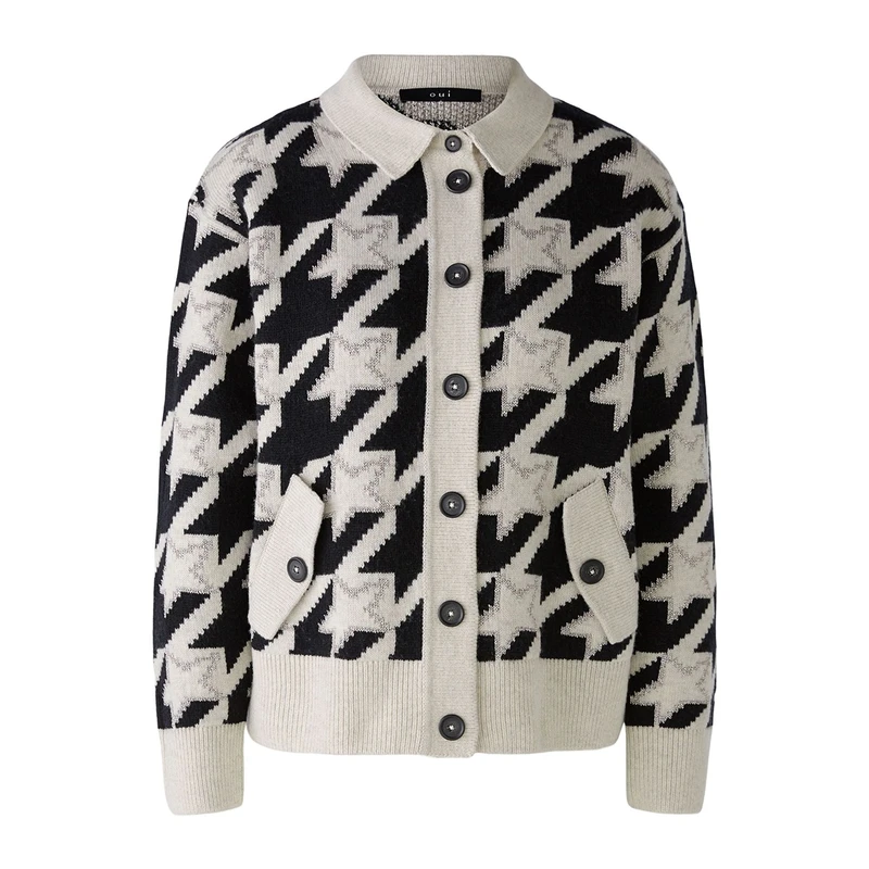 Dames Vest 90045 Oui ZWART DESSIN