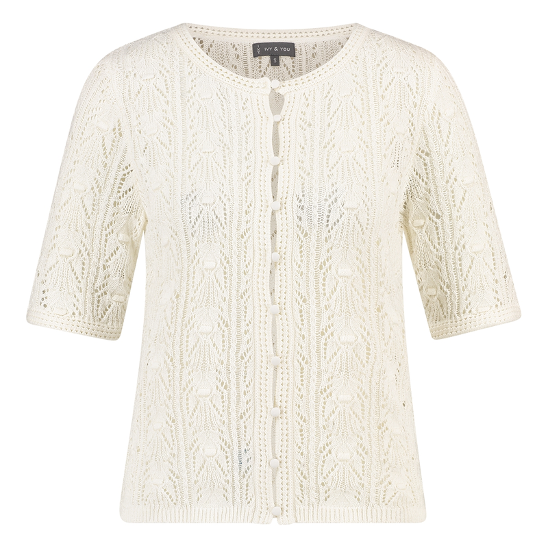 Dames Vest APS-119 Ivy & You OFF-WHITE