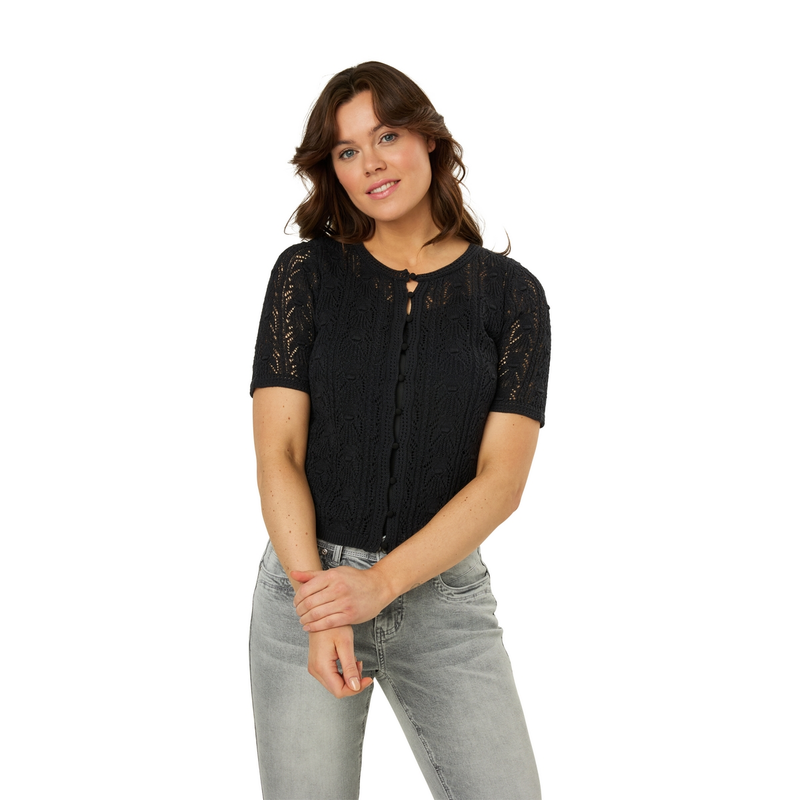 Dames Vest APS-119 Ivy & You ZWART