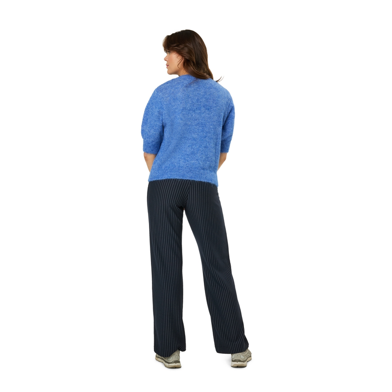 Dames Vest APS-124 km vestje hairy Ivy & You MIDDEN BLAUW