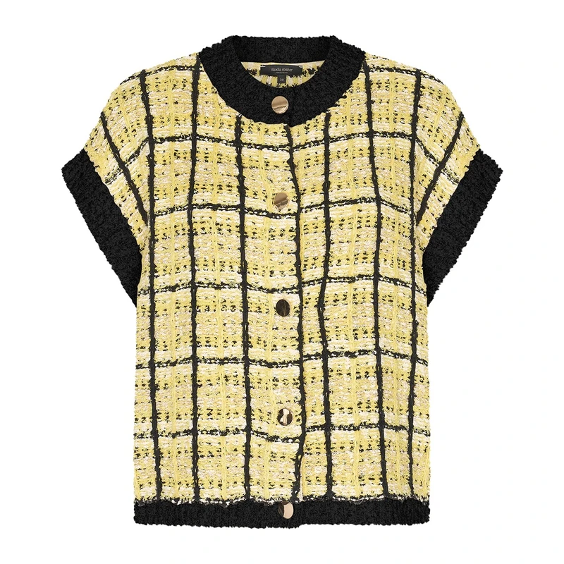 Dames Vest CS12-25044 Claudia Strater GEEL