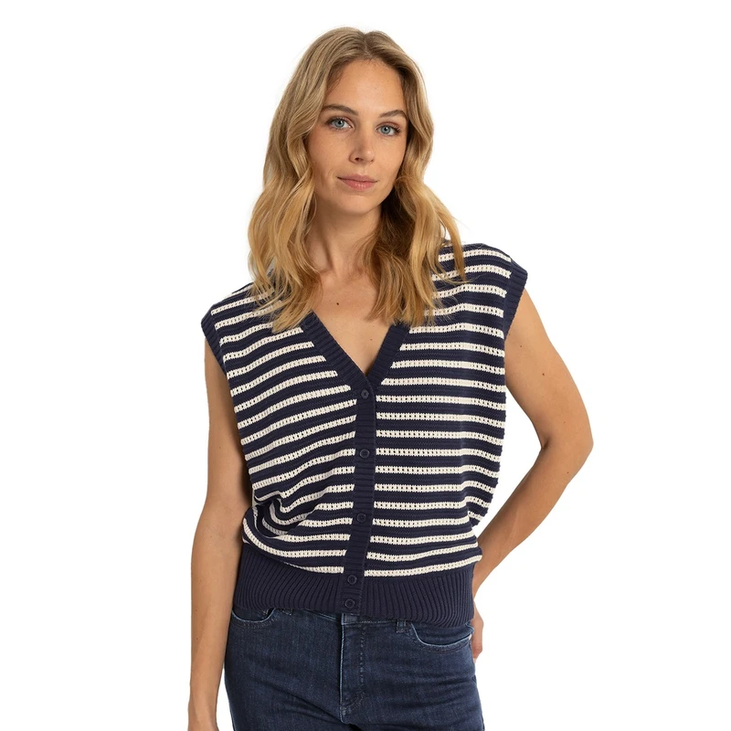 Dames Vest CS12-25136 Claudia by Claudia Strater NAVY