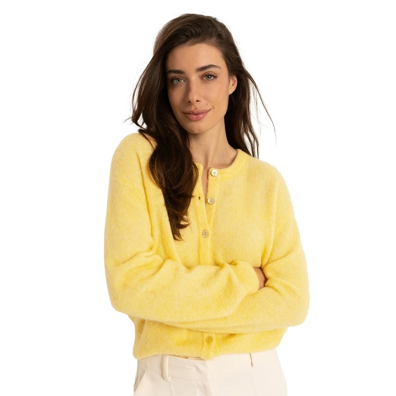 Dames Vest CS12-25489 Claudia Strater GEEL