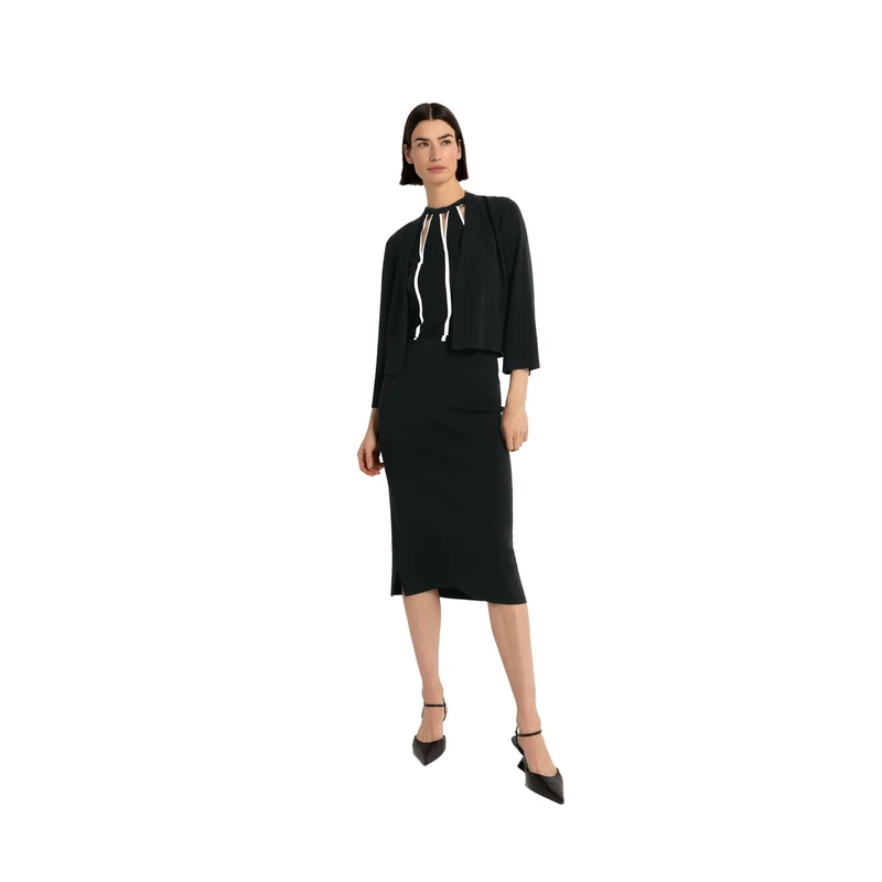Dames Vest CS24-12507 Claudia Strater ZWART
