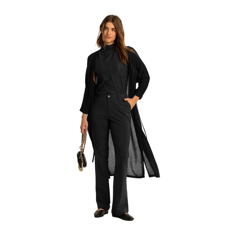 Dames Vest EX12-25138 Expresso ZWART