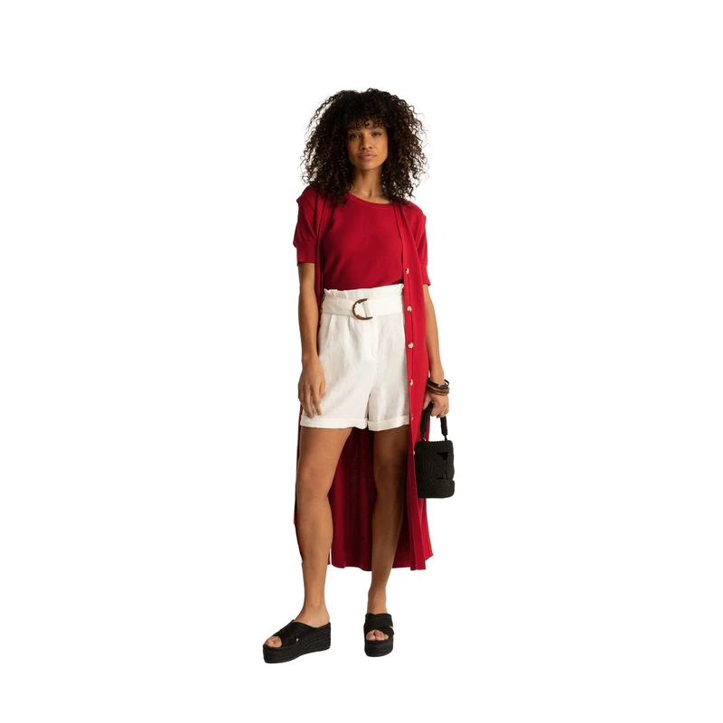 Dames Vest EX23-12017 Expresso ROOD