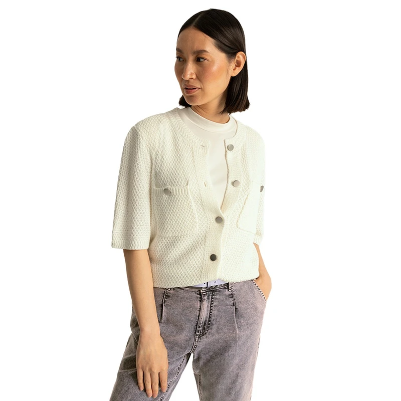 Dames Vest EX23-12020 Expresso OFF-WHITE