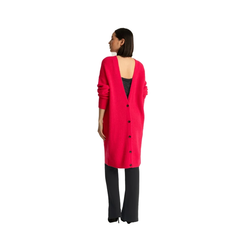 Dames Vest EX23-12031 Expresso FUCHSIA