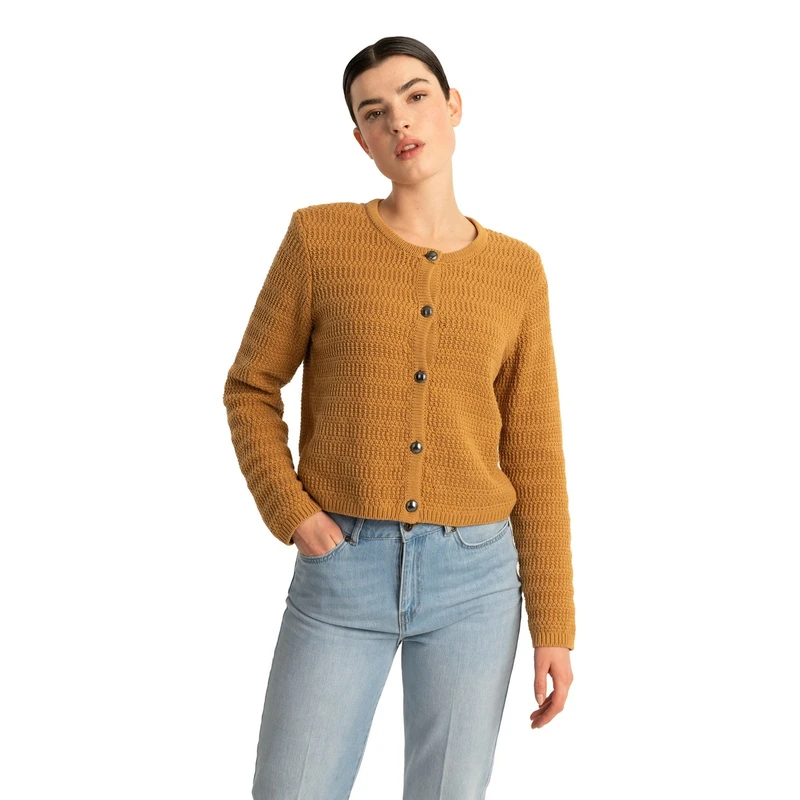 Dames Vest EX24-12008 Expresso MIDDEN BRUIN
