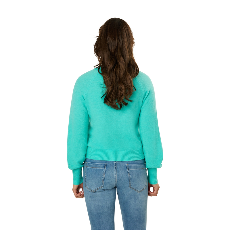 Dames Vest STRW-01VestjeR-hals Ivy & You AQUA