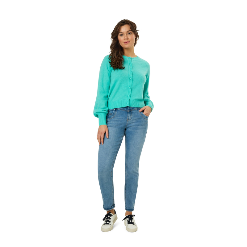 Dames Vest STRW-01VestjeR-hals Ivy & You AQUA