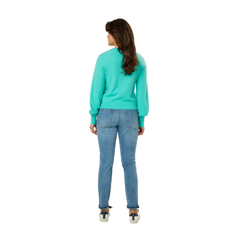 Dames Vest STRW-01VestjeR-hals Ivy & You AQUA