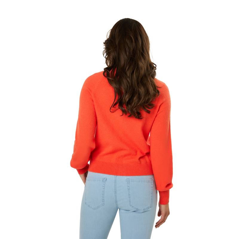 Dames Vest STRW-01VestjeR-hals Ivy & You ORANJE