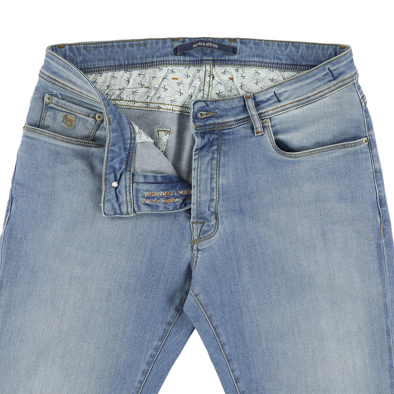 Hereen Jeans ATN01S-A27-0638.108 Atelier Noterman MID BLUE DENIM