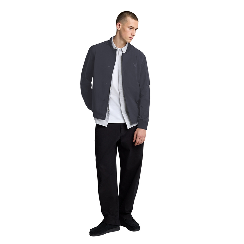 Heren Bomberjack JK2212V.W635 Lyle and Scott ANTRACIET