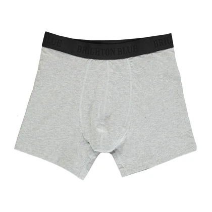 Heren Boxershort boxer solid mid grey