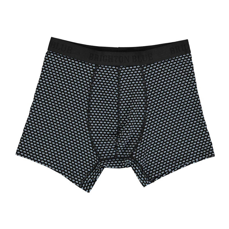 Heren Boxershort Boxershort eyes Brighton Blue ZWART DESSIN