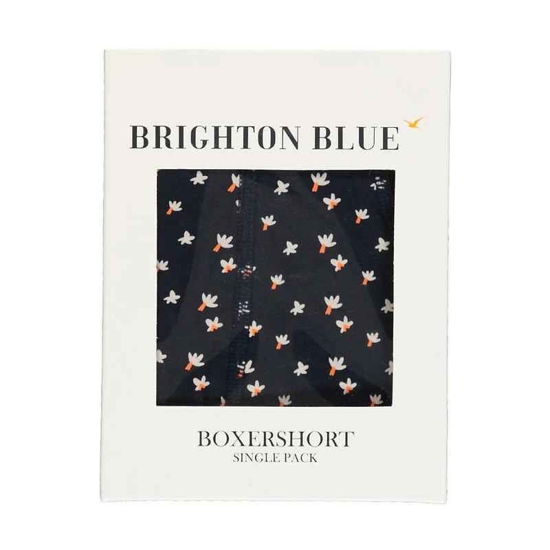 Heren Boxershort Boxershort flower Brighton Blue BLAUW DESSIN