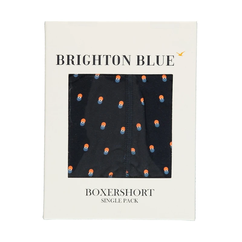 Heren Boxershort Boxershort multi eye Brighton Blue BLAUW DESSIN