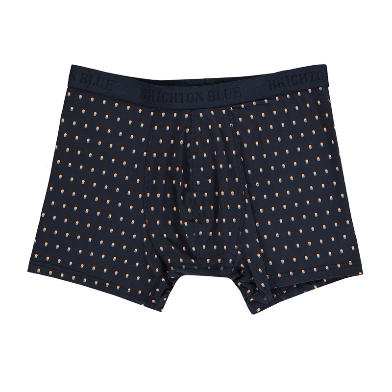 Heren Boxershort Boxershort multi eye Brighton Blue BLAUW DESSIN
