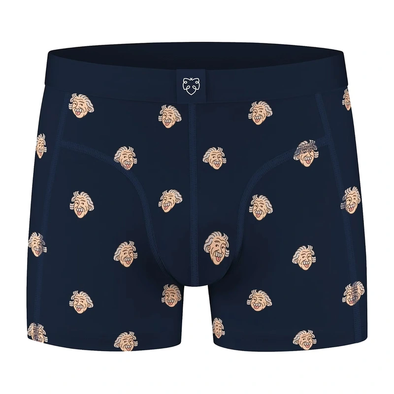 Heren Boxershort Einstein A-dam Underwear BLAUW DESSIN
