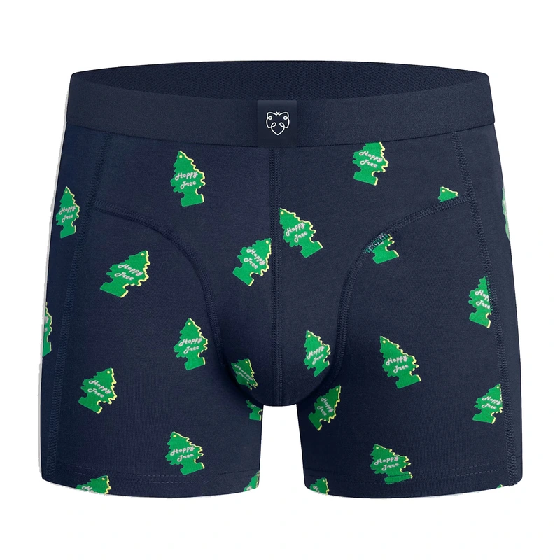 Heren Boxershort Happy Trees A-dam Underwear NAVY