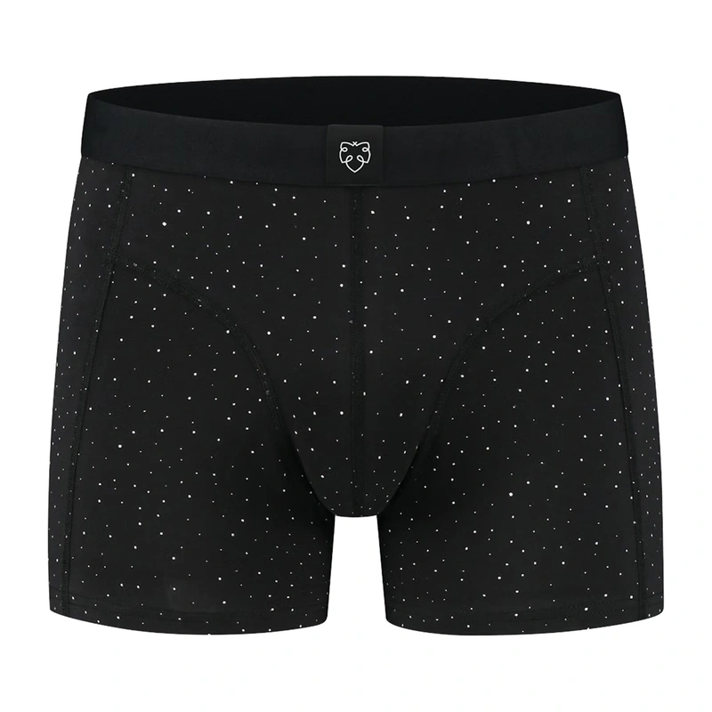 Heren Boxershort Outerspace A-dam Underwear ZWART DESSIN