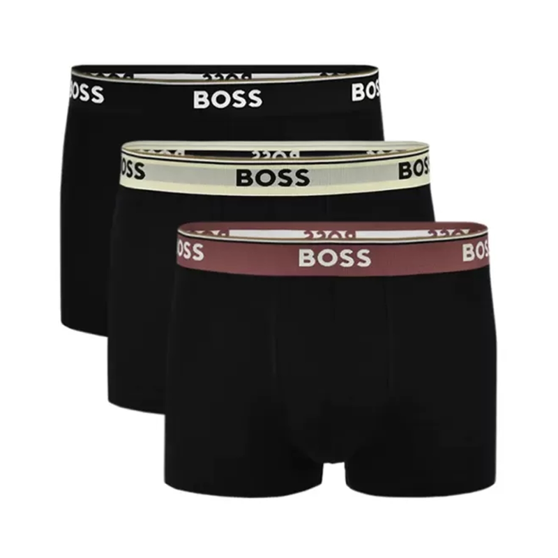 Heren Boxershort Trunk 3P Power 10260726 01 Boss Black DIVERSE KLEUREN