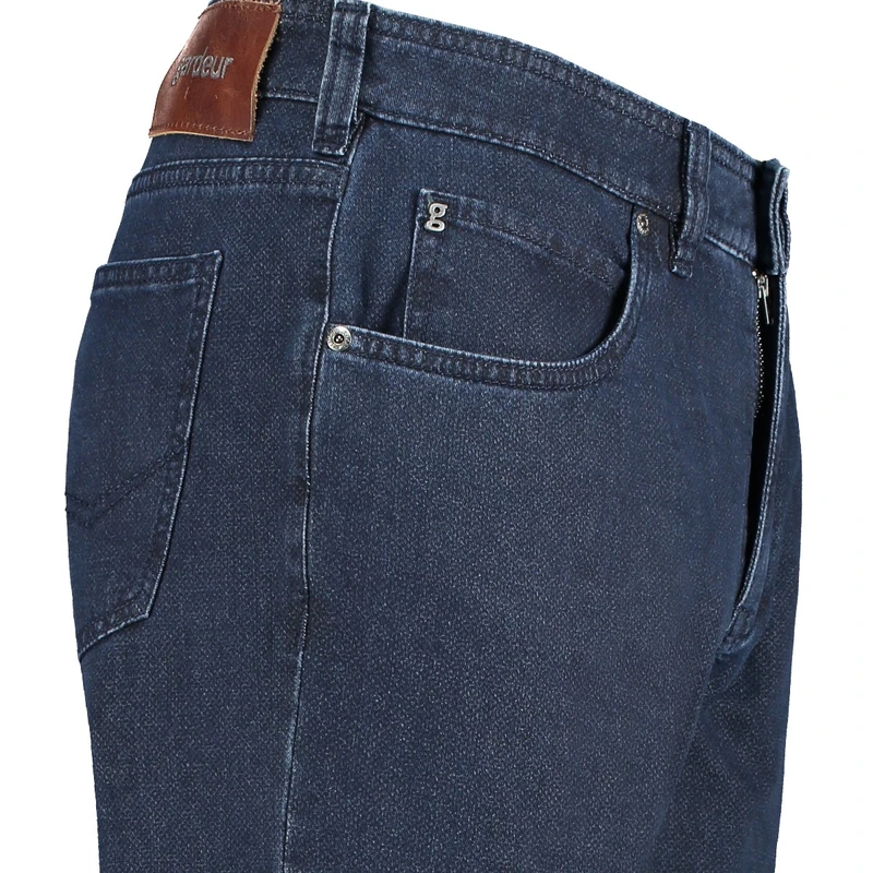 Heren Broek BILL-3 473671 Gardeur DARK BLUE DENIM