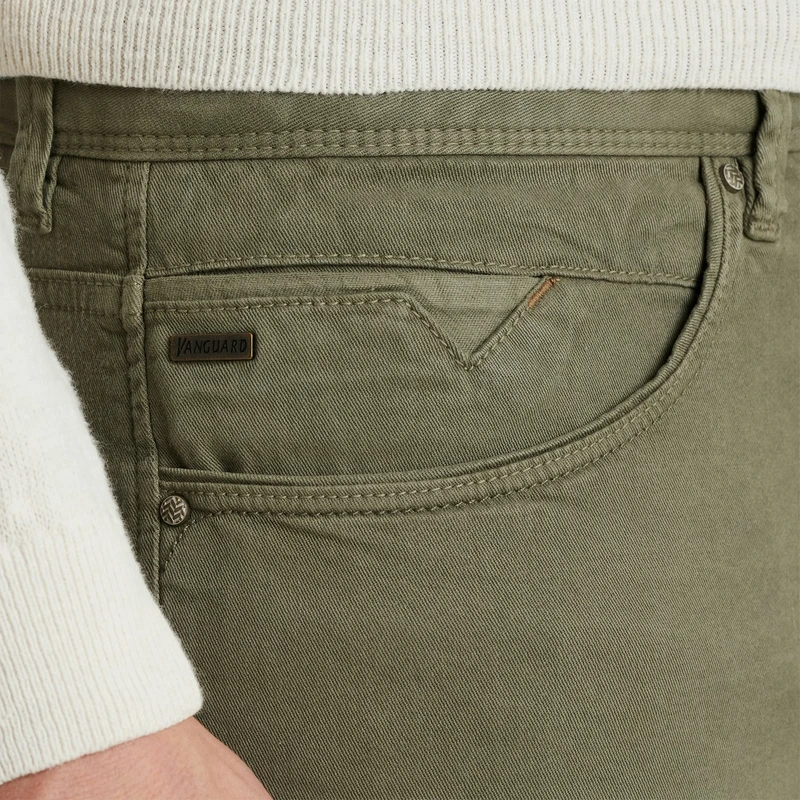 Heren Broek V850 RIDER COLORED FIVE POCKET Vanguard GROEN