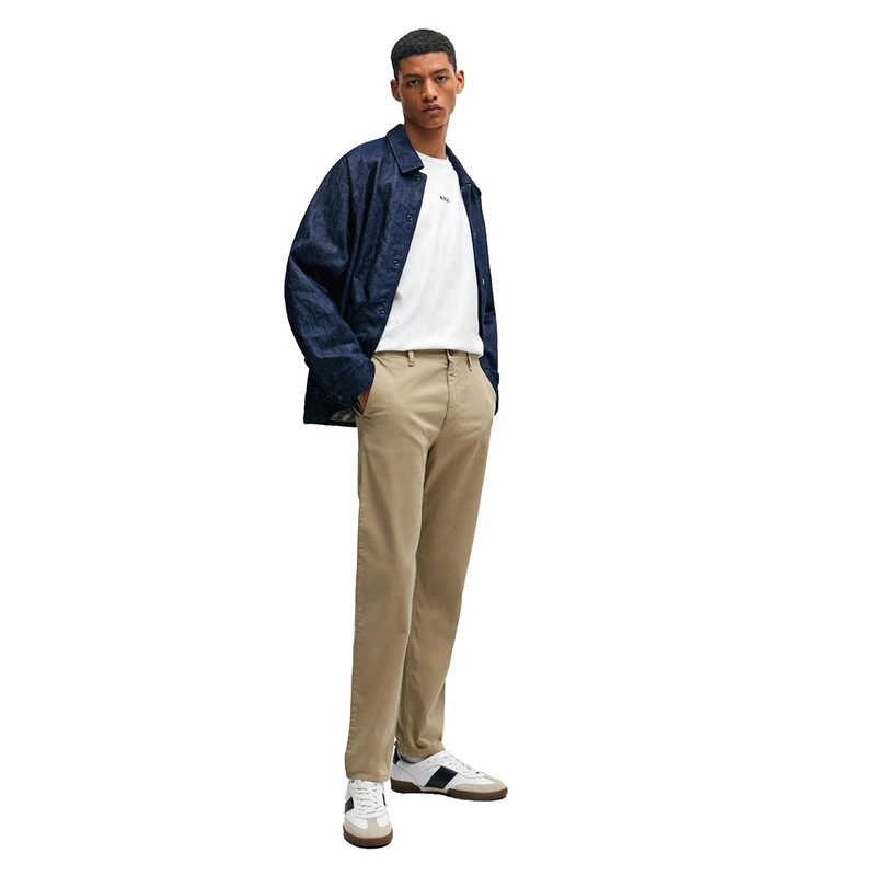 Heren Chino 10242156 01 BOSS BRUIN MELE