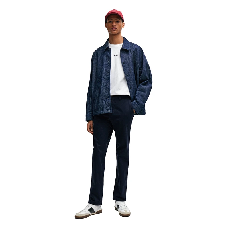 Heren Chino 10242156 01 BOSS NAVY