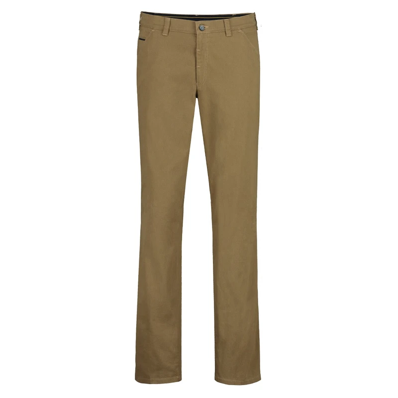 Heren Chino 2049-1-11-166uni str Brighton Blue COGNAC