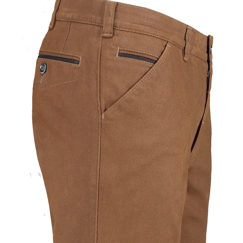 Heren Chino 2049-1-11-207uni str Brighton Blue BRIQUE