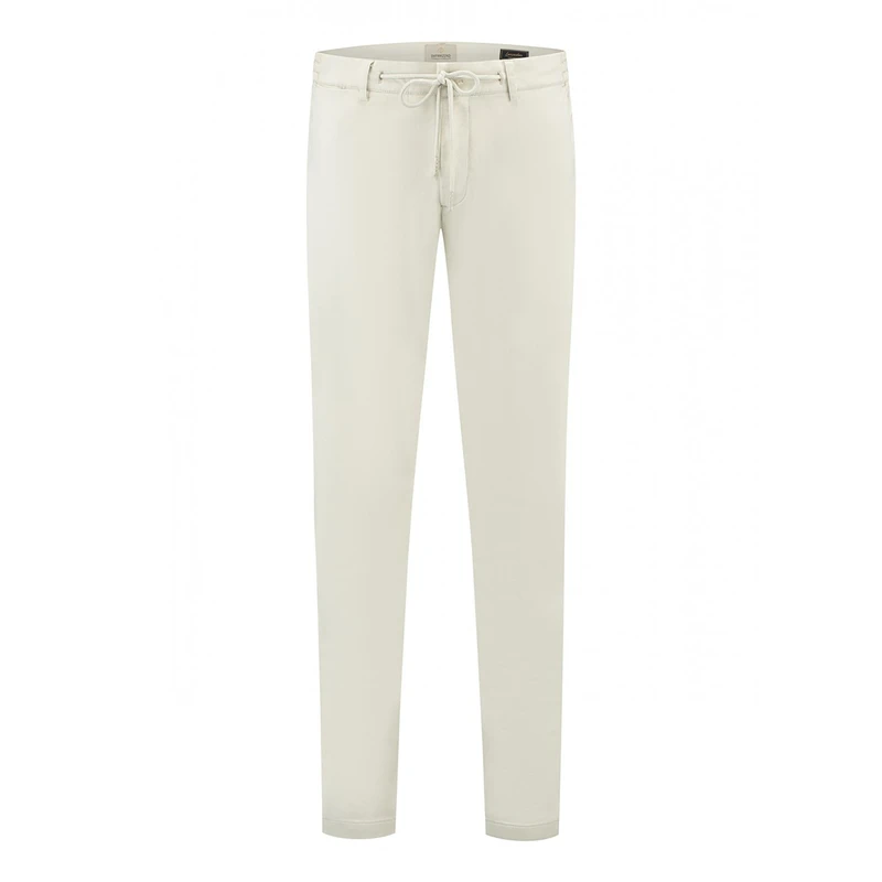 Heren Chino 501700 Lancaster Twill Knit Tapered Dstrezzed MIDDEN GRIJS