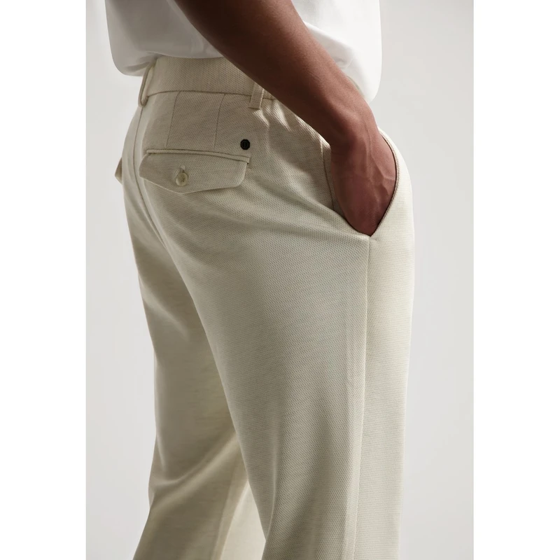 Heren Chino 501850 Lancaster Pique Dstrezzed MIDDEN GRIJS