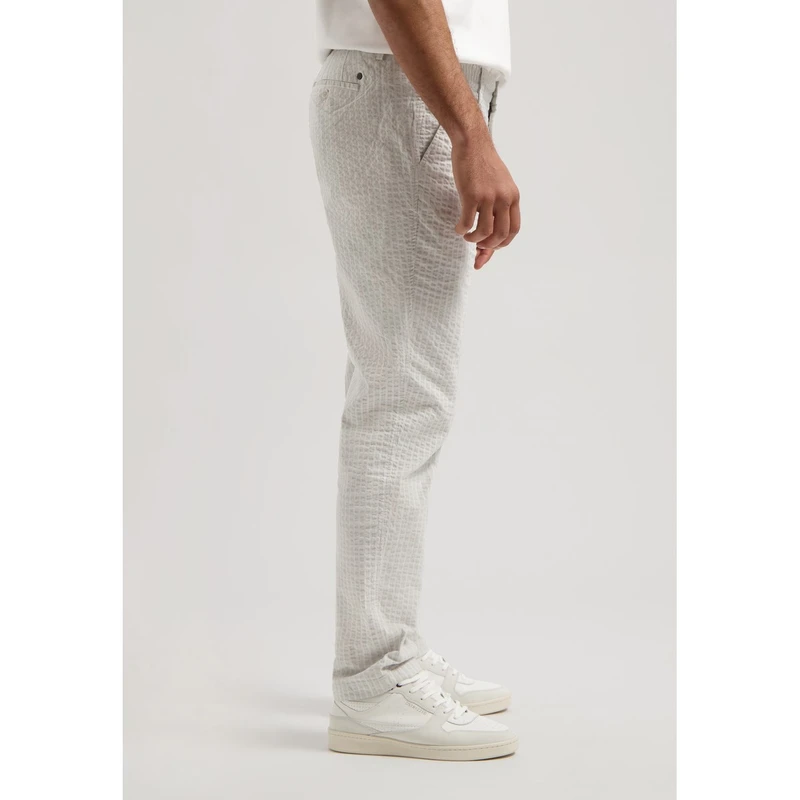 Heren Chino 501912 Logan Easy Dstrezzed MIDDEN GRIJS