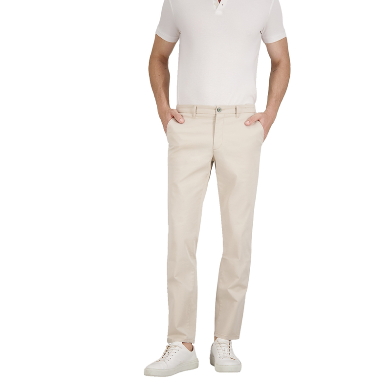 Heren Chino BOBBY 412841 Gardeur BRUIN DESSIN