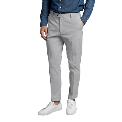 Heren Chino Cotton Stretch Grey