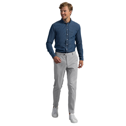 Heren Chino Cotton Stretch Grey