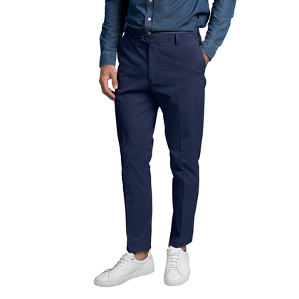 Heren Chino Cotton Stretch Navy