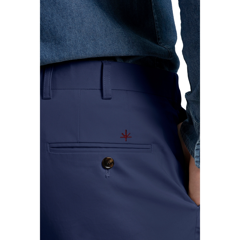 Heren Chino Cotton Stretch Navy Laurent Vergne NAVY