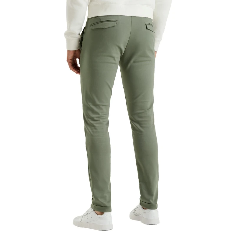 Heren Chino RISER CHINO STRETCH Cast Iron GROEN
