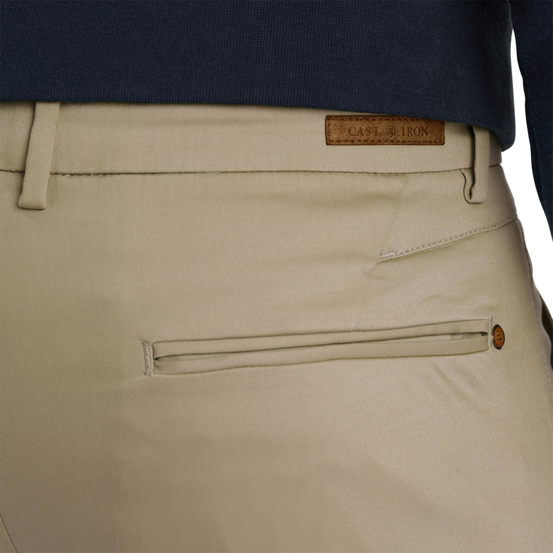 Heren Chino RISER CHINO STRETCH Cast Iron BEIGE