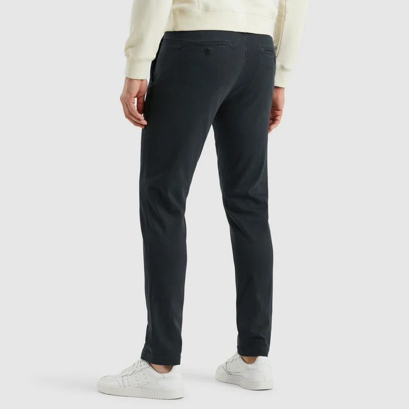 Heren Chino SLUB STRETCH Cast Iron INDIGO BLUE