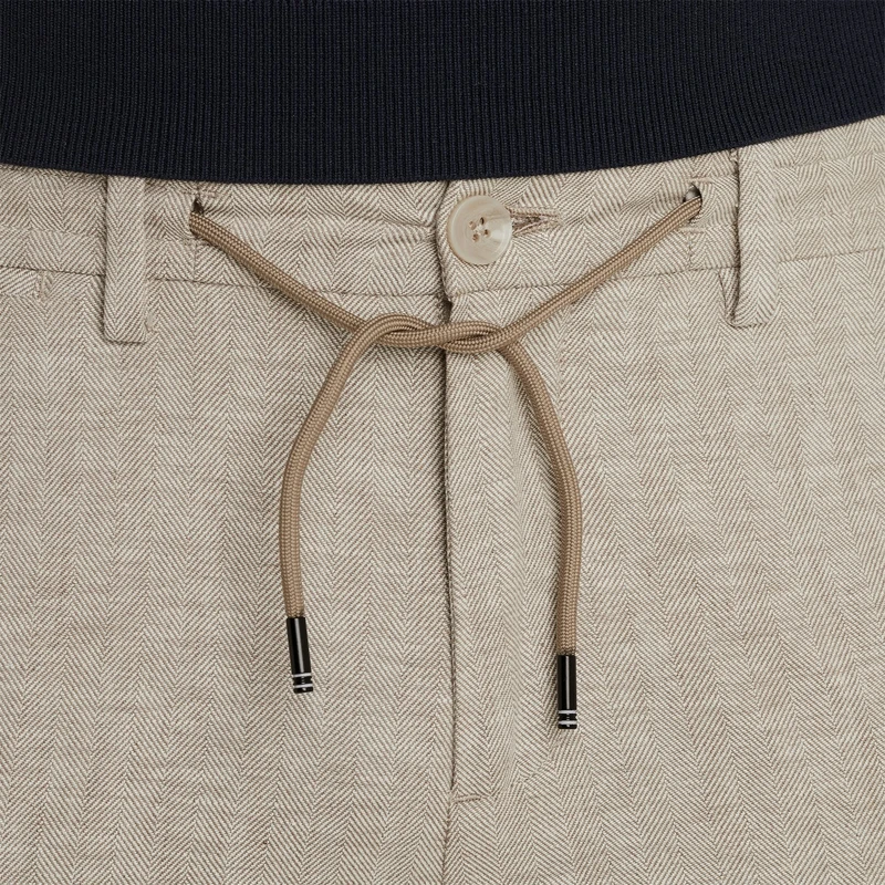 Heren Chino V11 CHINO LINEN Vanguard MIDDEN BRUIN