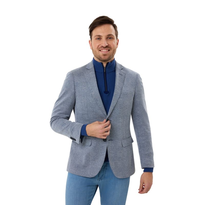 Heren Colbert 1-81-450 Gardeur Collectie BLAUW DESSIN
